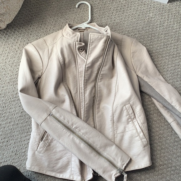 Free people real leather jacket size 0 - Picture 1 of 10